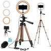 (Buy 1 Get 1) 10inch Live Stream Selfie Ring Light With Tripod Stand And Phone Holder