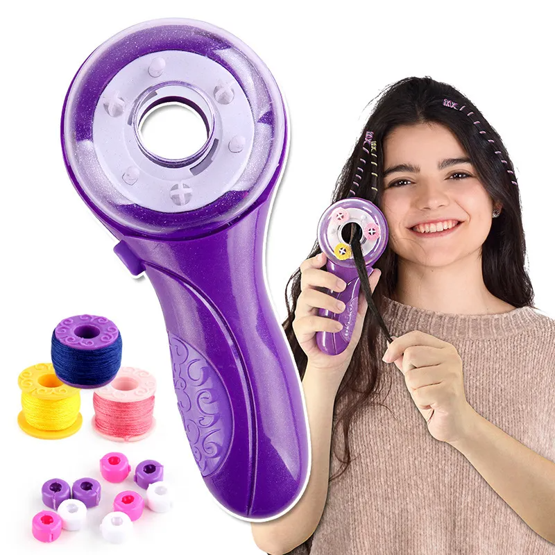 Children Kids Baby Girl Magic Electric Hair Braider Diy Makeup Toy