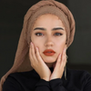 (Buy 1 Get 1) Women Pure Color Raw Edge Hijab Scarf