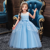 Children'S Clothing Children'S Dress Large Girl'S Lace Floral Bow Small Tail Flower Girl Princess Dress