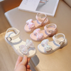 Children Kids Baby Fashion Girls Soft Bottom Open Toe Bowknot Sandals Shoes