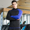 Men Casual Color-Block Hooded High Elastic Quick-Drying Sports Jacket