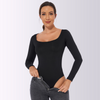 Women Fashion Solid Color Bodysuit