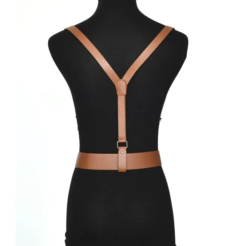 Women Fashion Suspenders Design PU Belt