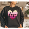 Valentine'S Day Fashion Women'S Casual Long Sleeve Round Neck Heart Love LOVE Letter Print Sweatshirt