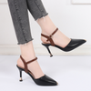 Women Fashion Sexy Cover Toe Pointed Toe Heeled Sandals