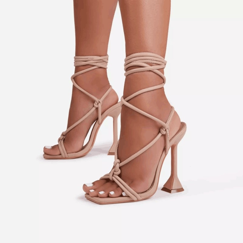 Women Fashion Sexy Plus Size Strap Stiletto Heel Sandals