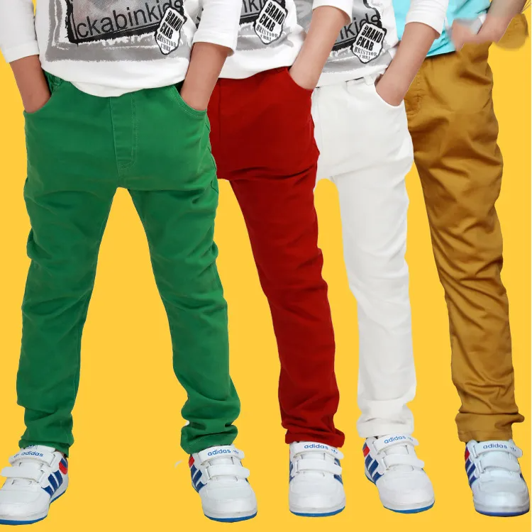 Boy Casual Solid Color Pants