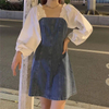 Women'S Fashion Design Stitching Denim Dress