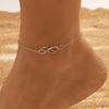 (Buy 1 Get 2) Women Fashion 8 Character Symbol Rhinestone Anklet