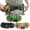 Men Fashion Casual Outdoor Color Block Metal Buckle Tactical Woven Nylon Belt