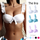 Women'S Simple Solid Color Shell Bag Hard Cup Sexy Beach Swimsuit Top