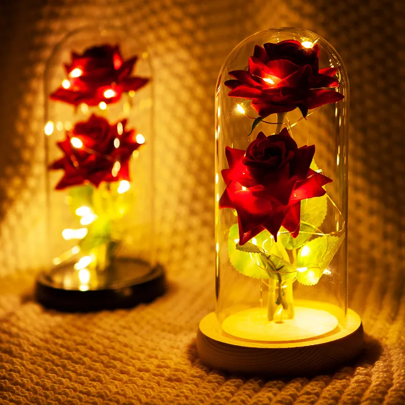 (Buy 1 Get 1) Creative Eternal Flower Glass Cover Gift Decoration