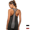 Women Fitness Beauty Back Sleeveless Mesh Stitching Casual Sports Vest