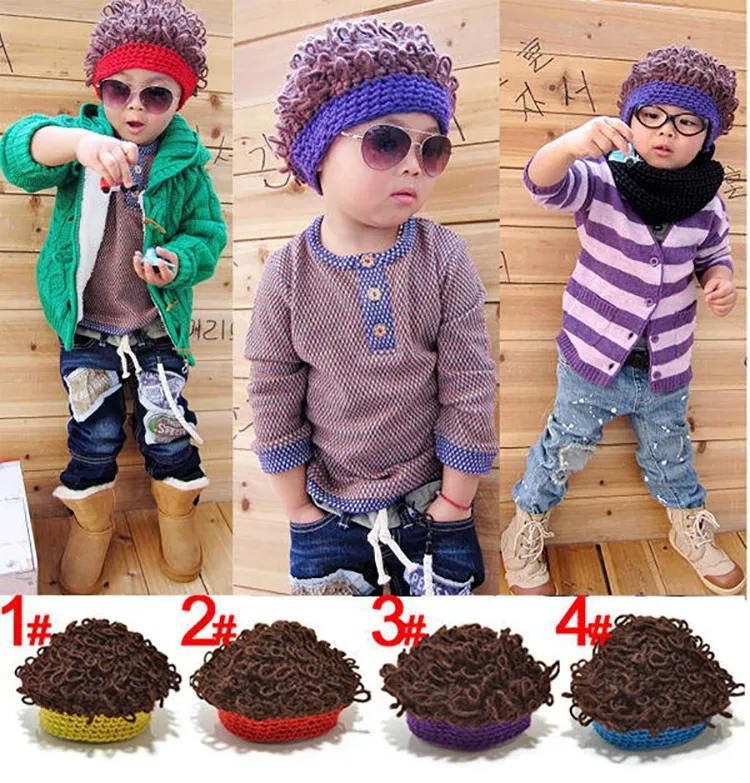 Children Kids Baby Fashion Girls Boys Wig Hat