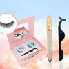 2 Pairs Magnetic False Eyelashes And Liquid Eyeliner Set