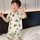 (Buy 1 Get 1)  Children Kids Baby Fashion Girls Boys Short Sleeve Cartoon Print Top And Short 2pcs Pajamas Set