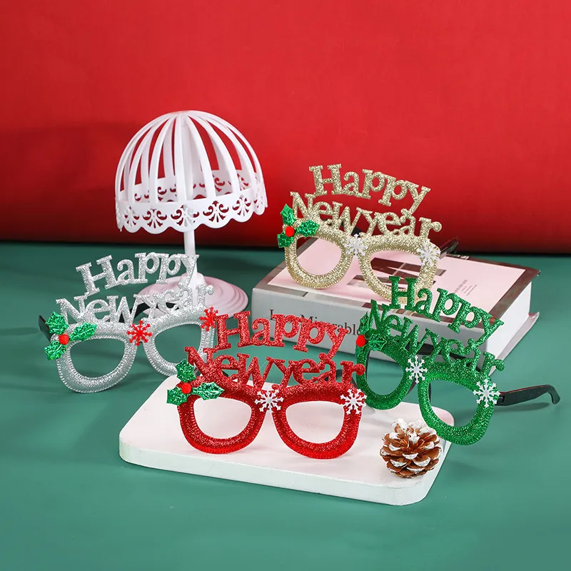 (Buy 1 Get 1) New Year Party Funny Kids Gift Christmas Glasses Frame