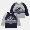 Boys Fashion Dinosaurs Letter Pattern Long-Sleeves T-Shirt