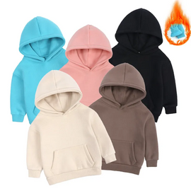Children Kids Toddler Girls Boys Fleece Pullovers Hoodies