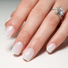 ( Buy 1 Get 2 ) Women Fashion Simple Short White Line Detachable False Nails