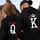Fashion Casual Long Sleeve Round Neck Letter Print Couple Hoodie
