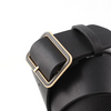 Women Good Quality PU Leather Classic Square Shape Metal Buckle PU Belt