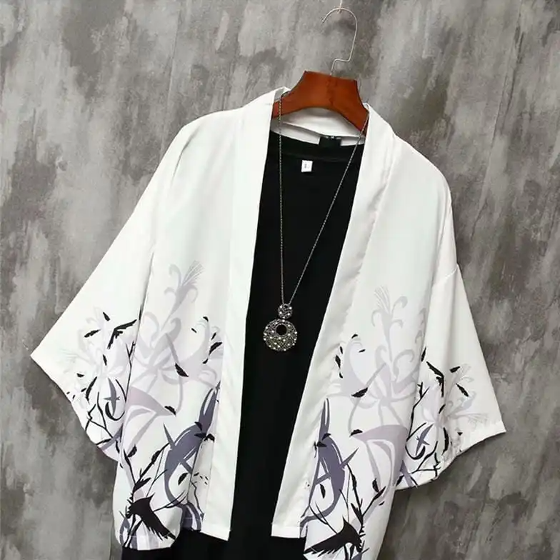 Men Loose Painting Pattern Kimono