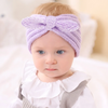 Kids Simple Solid Color Rabbit Ears Stretch Knitted Headband