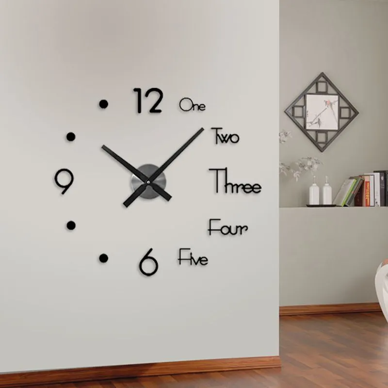 (Buy 1 Get 1) Minimalist Non Perforated DIY Wall Sticker Clock