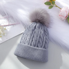 (Buy 1 Get 1) Kids Casual Cute Basic Versatile Fur Ball Solid Color Knitwear Hat