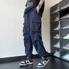 Men Fashion Casual Versatil Solid Color Multi Pocket Cargo Jogger Pants