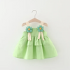 (Buy 1 Get 1) Toddlers Newborn Baby Fashion Girls Sleeveless Flower Cute Dress