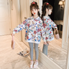 Children Kids Teenagers Fashion Girls Cartoon Print Long Sleeve Hoodies