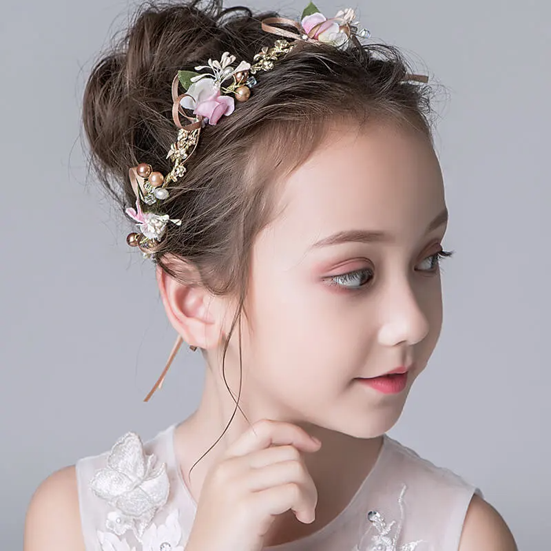 Girls Sweet Flower Decoration Hair Accessories