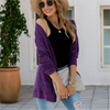 Women Casual Long Sleeve Pocket Knitted Cardigan Coat