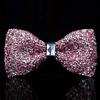 (Buy 1 Get 1) Men'S Casual Fashion Rhinestone Exquisite Nightclub Solid Color Bow Tie