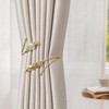 (Buy 1 Get 1) Light Luxury Curtain Strap Metal Leaf Shape Storage Buckle Punch-Free Curtain Tieback