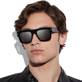 (Buy 1 Get 1) Men Fashion Square Pc Frame Sunglasses