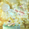 (Buy 1 Get 1) Creative Star Lights Cake Decoration Happy Birthday Card