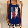 Women'S Fashion American Independence Day Flag Pattern 3D Digital Printing Sleeveless Tank Top T-Shirt