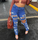 Women Personality Street Ripped Elasticity Straight Leg Denim Pants