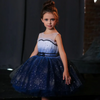 Kids Toddler Big Girls Summer Fashion Party Cute Sweet Gradient Sequins Bow Pleated Sleeveless Mesh Party Tutu Dress