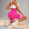 (Buy 1 Get 1) Women Fashion Casual High Waist Hip Stripe Yoga Sports Shorts