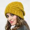 (Buy 1 Get 1) Fashion Diamond Pattern Solid Color Thick Wool Knitted Hat