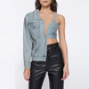 Women'S Fashion Asymmetric Denim Jacket