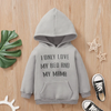 Kids Toddler Girls Boys Spring Autumn Fashion Casual Solid Color Letter Round Neck Long Sleeve Hoodies