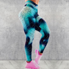 Unique Water Droplets Print High-Waisted Sports Yoga Pants