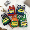 Children Kids Toddlers Fashion Girls Boys Cartoon Bus Pattern School Bag Backpack