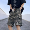 Men Fashion Camouflage Straight Leg Loose Shorts